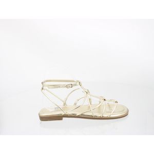 Farylrobin Womens Calli Gold Ankle Strap Sandals Size 7 Medium (B, M)